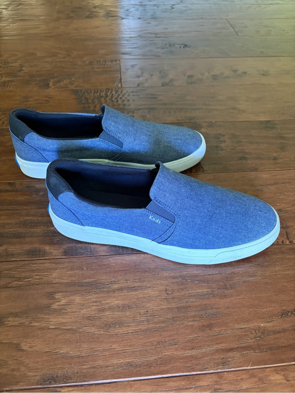 Keds Women’s Pursuit Flecked Chambray Slip On 8.5 M